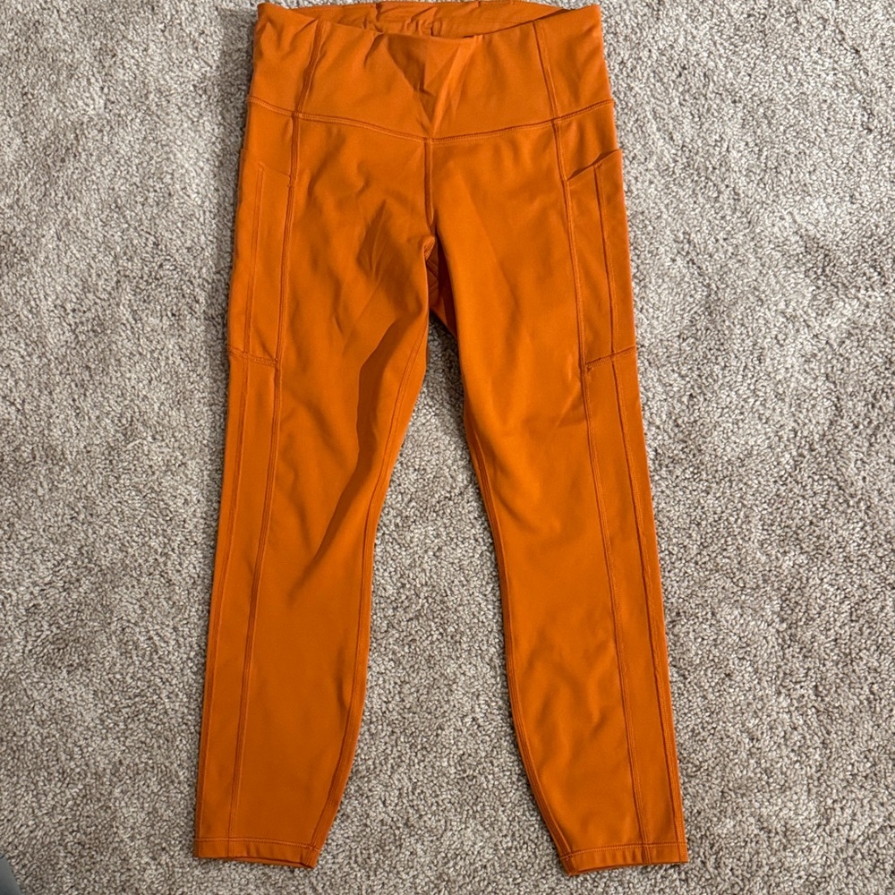 Athleta Vibrant Orange 7/8 Tights